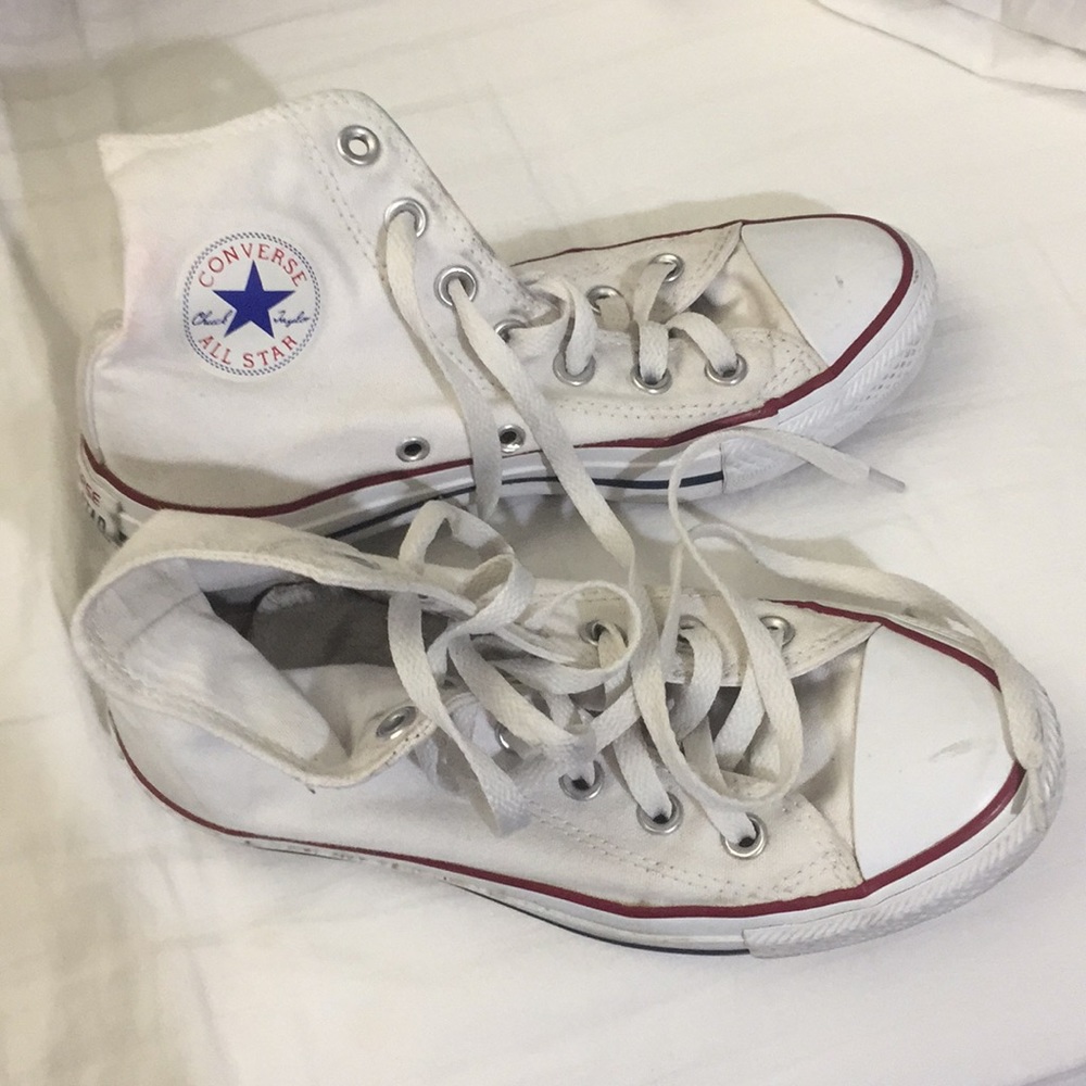 High top white converse